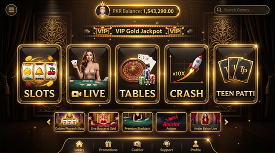 Main screen of pkrvip casino page for PK players